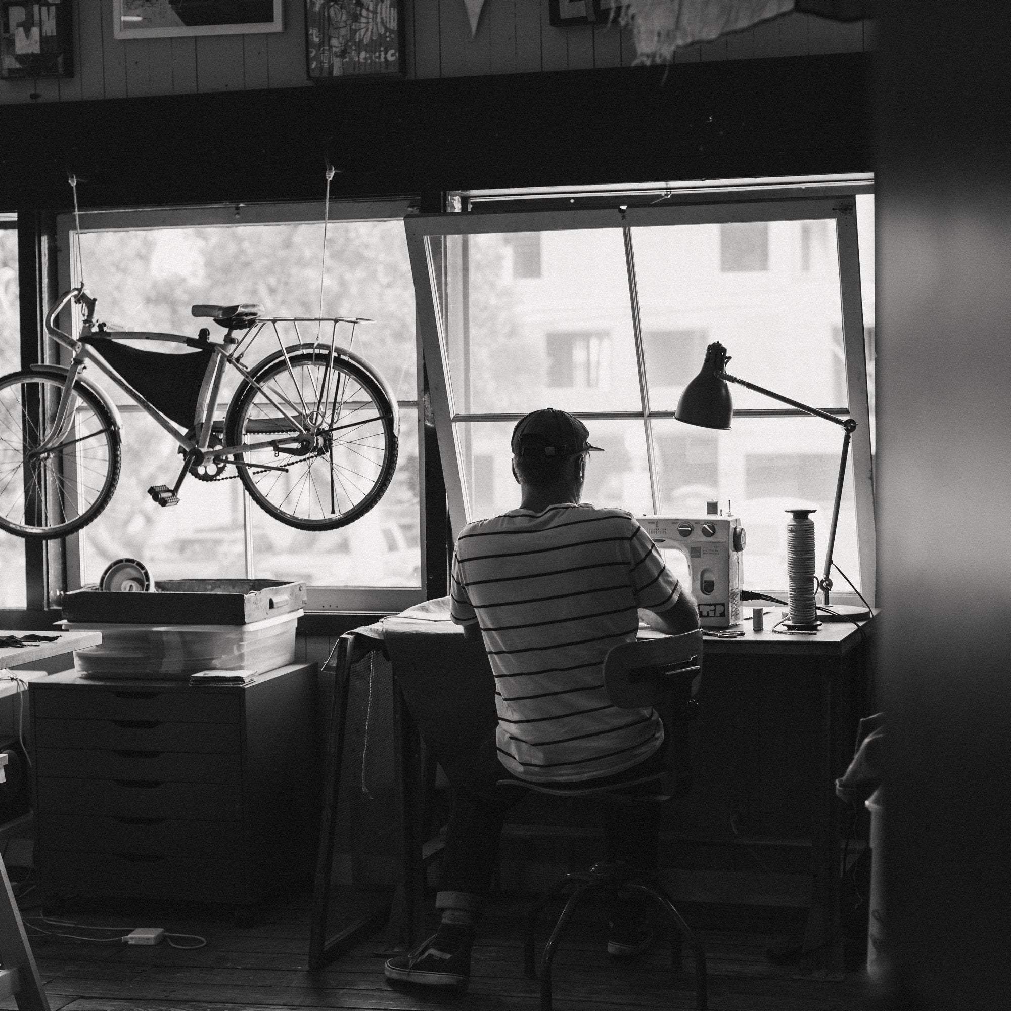 In a salty, industrial boat shed in Newport Beach