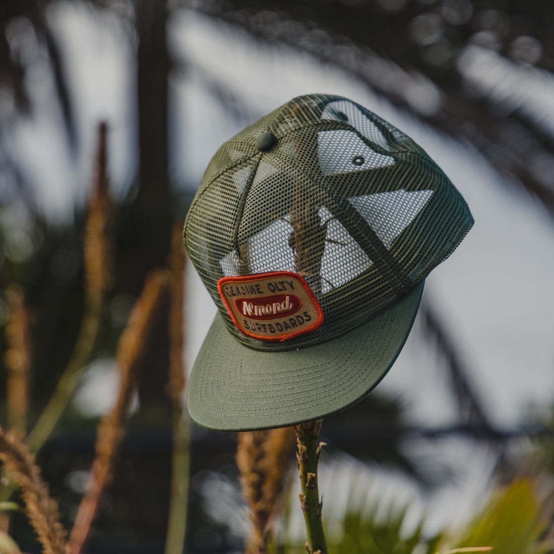 Genuine Mesh Trucker | Army Green