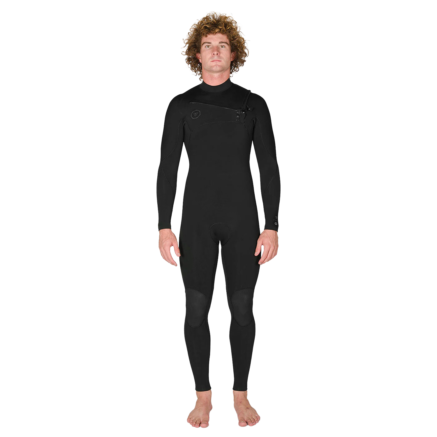 7 Seas 4-3 Full Chest Zip Wetsuit- Tonal Logos