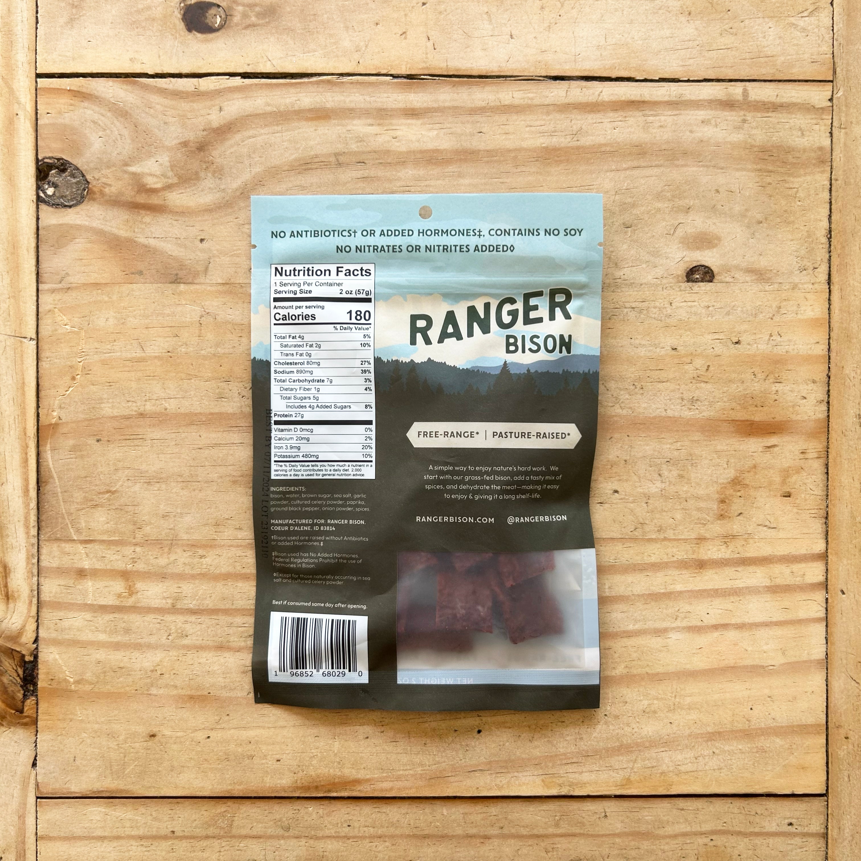 Ranger Bison Jerky (2 oz)