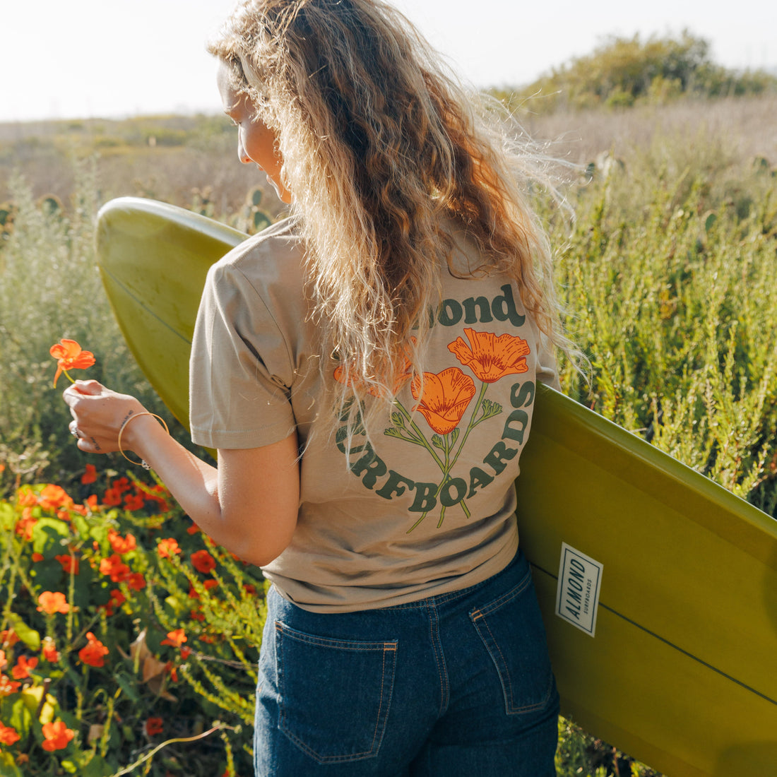 CA Poppy Tee | Sand