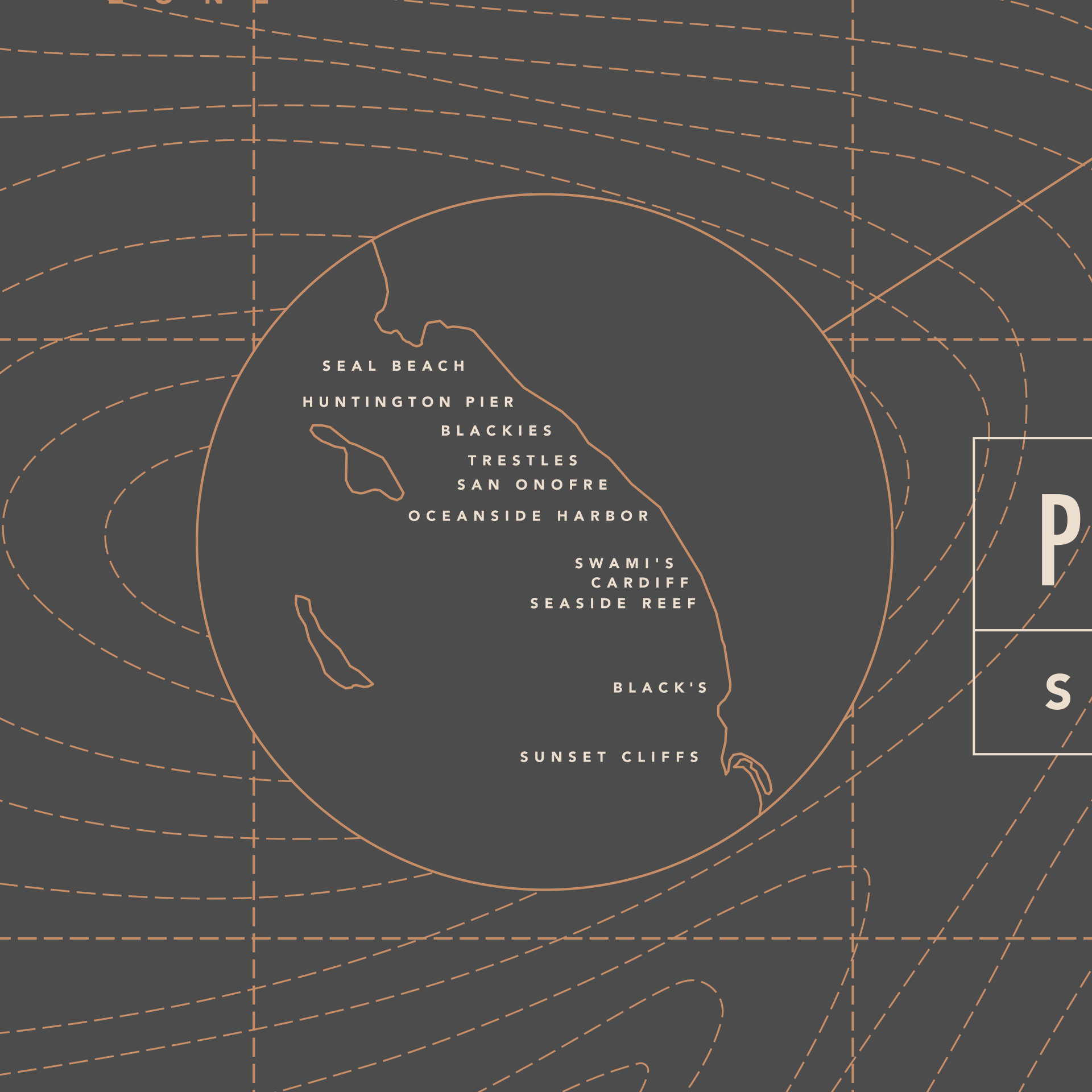 Pacific Surf Spots | Poster